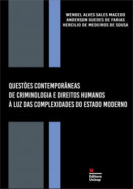 Capa para QUESTÕES CONTEMPORÂNEAS DE CRIMINOLOGIA E DIREITOS HUMANOS À LUZ DAS COMPLEXIDADES DO ESTADO MODERNO