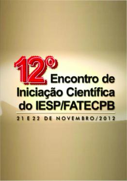 Capa para 12º Encontro de Iniciação Científica