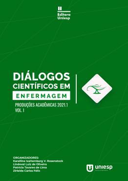 Capa para DIÁLOGOS CIENTÍFICOS EM ENFERMAGEM: PRODUÇÕES ACADÊMICAS 2021.1  VOL. I