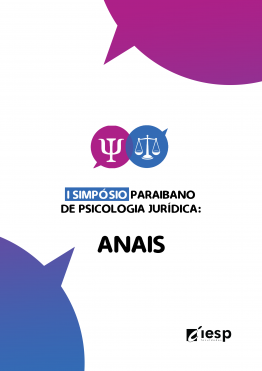 Capa para I Simpósio Paraibano de Psicologia Jurídica