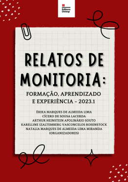 Capa para RELATOS DE MONITORIA: Formação, Aprendizado e Experiência - 2023.1