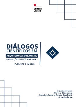 Capa para DIÁLOGOS CIENTÍFICOS EM ARQUITETURA E URBANISMO PRODUÇÕES ACADÊMICAS 2024.2