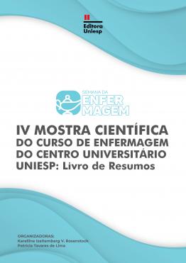 Capa para IV MOSTRA CIENTÍFICA DO CURSO DE ENFERMAGEM DO CENTRO UNIVERSITÁRIO UNIESP: Livro de Resumos