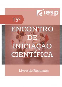 Capa para 15o Encontro de Iniciação Científica IESP FATECPB: Livro de Resumos